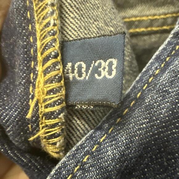 Polo Ralph Lauren Jeans Mens 40/30 Blue Denim Vintage 67 Dark Wash Straight Leg - Picture 4 of 6